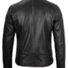 Lambskin Leather Moto Jacket Back