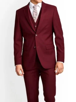 Maroon 3 Piece Suit
