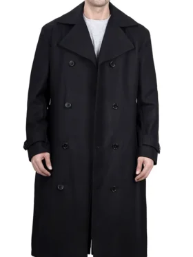 Mens Double Breasted Top Coat