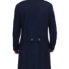 Navy Blue Trench Coat Mens Back