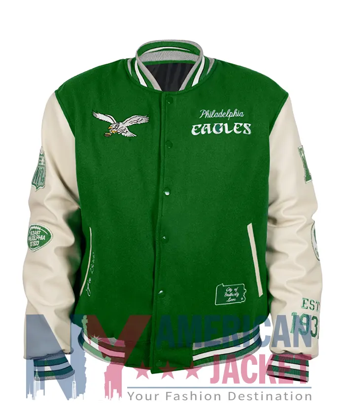 Philadelphia Eagles Green Full-Snap Jacket