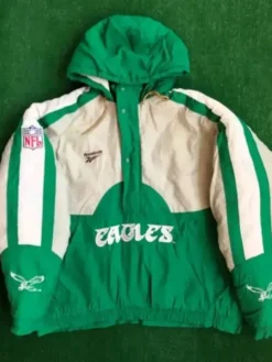Philadelphia Eagles Vintage Green And White Jacket