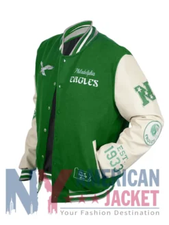Philadelphia Full-Snap Eagles Green Jacket