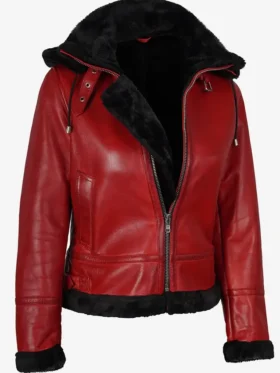 Red Shearling Jacket