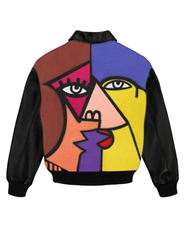 Stegaro Cubism Vintage Bomber Jacket Back