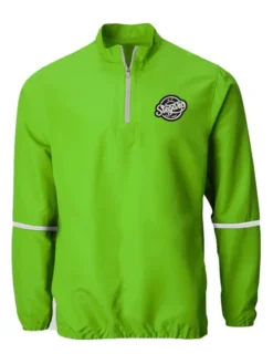 Stegaro Half Zip Up Green Jacket