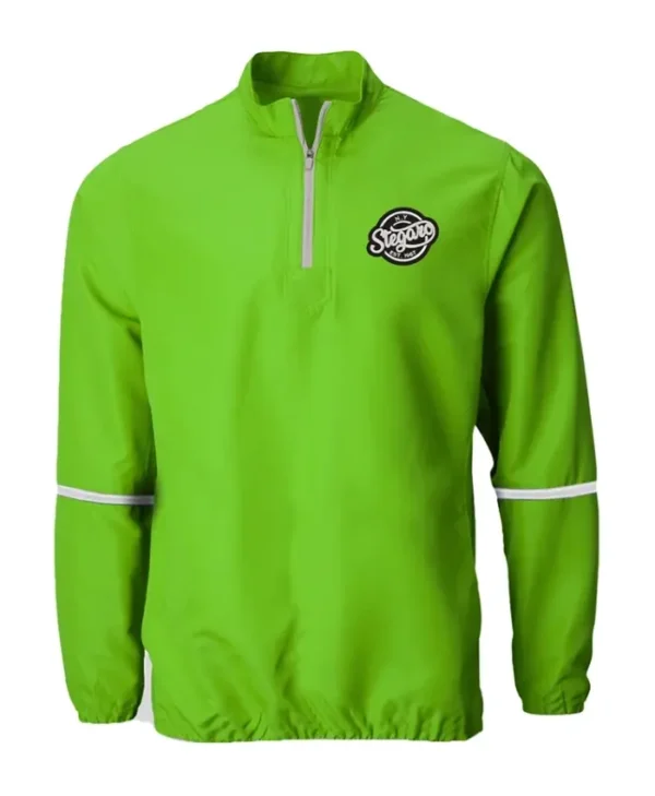 Stegaro Half Zip-Up Green Jacket