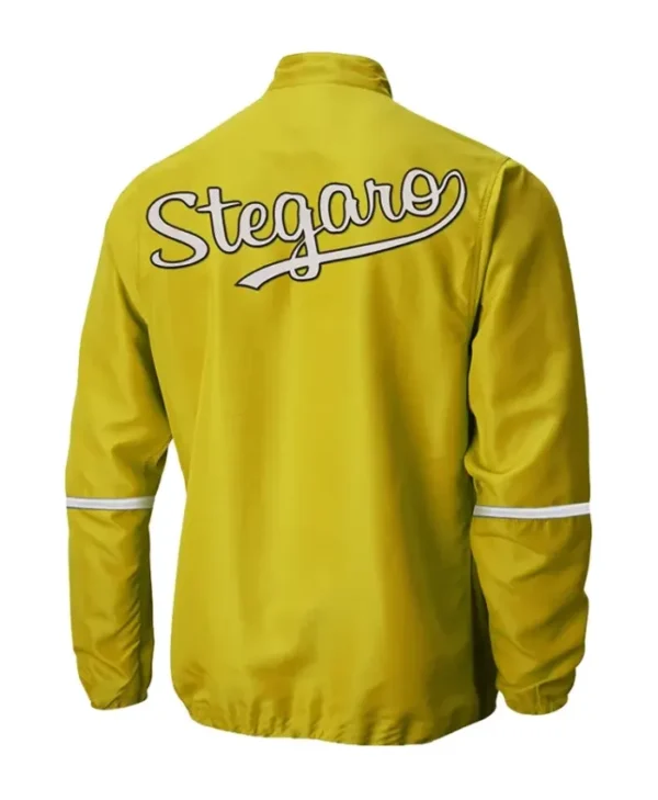 Stegaro Half Zip-Up Yellow Jacket Back