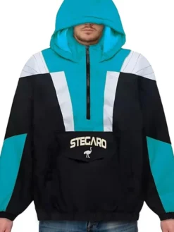 Stegaro Hooded Half Zip Up Jacket