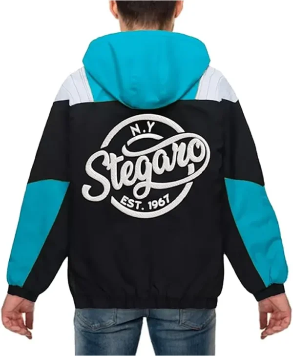 Stegaro Hooded Half Zip-Up Jacket Back