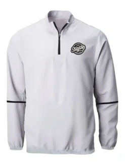 Stegaro White Half Zip Up Jacket