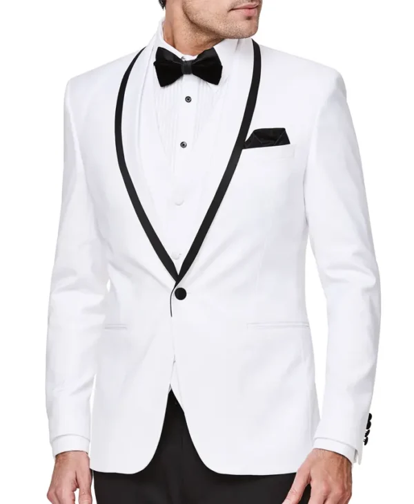 White And Black Tuxedo Jacket