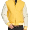 Yellow And White Varsity Jacket