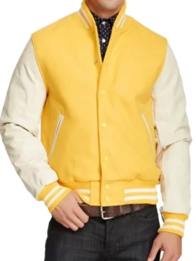 Yellow And White Varsity Jacket