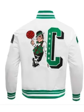 Boston Celtics Mashup White Full-Snap Jacket