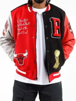 NBA Chicago Bulls Letterman Varsity Jacket