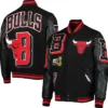 NBA Chicago Bulls Pro Standard Black Varsity Jacket