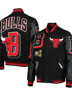 NBA Chicago Bulls Pro Standard Black Varsity Jacket
