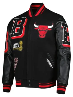 NBA Chicago Bulls Pro Standard Black Varsity Jacket For Sale