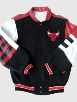 Vintage Chicago Bulls Leather Letterman Varsity Jacket