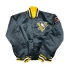 80s Pittsburgh Penguins Satin Varsity Jacket