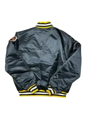 80s Pittsburgh Penguins Satin Varsity Jacket Back