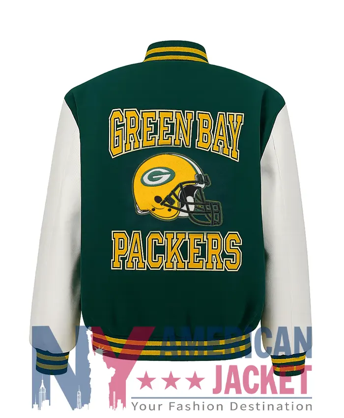 Aparecida Green Bay Packers Green Varsity Jacket