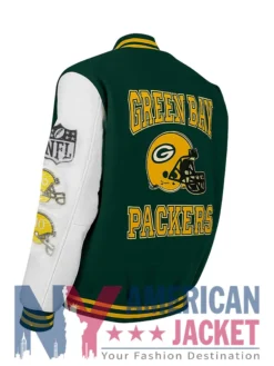 Aparecida Green Bay Packers Green Wool Varsity Jacket