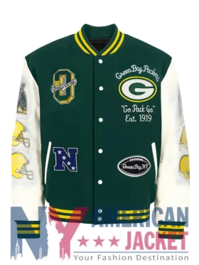 Aparecida Green Bay Packers Varsity Green Jacket