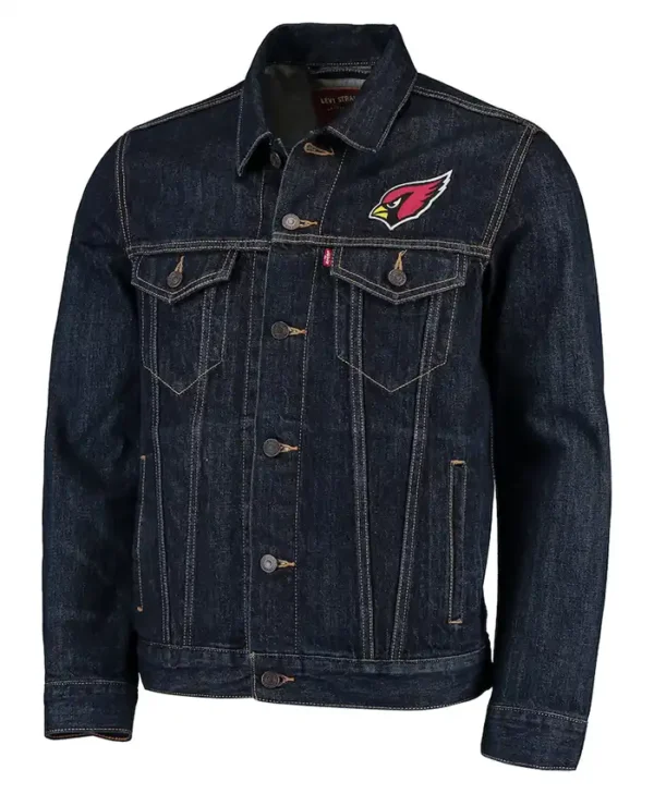 Arizona Cardinals Black Jean Jacket