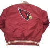 Arizona Cardinals Satin Varsity Jacket Back