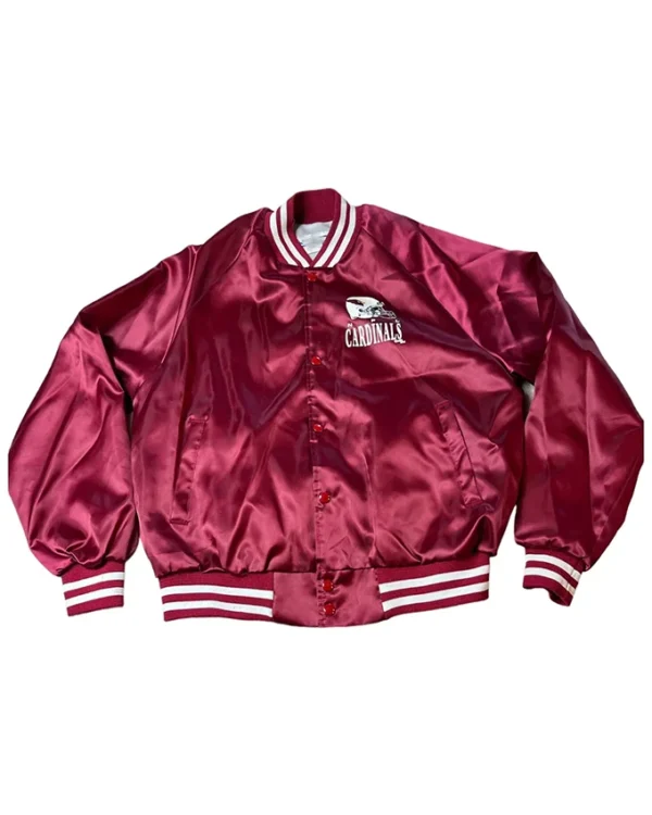 Arizona Cardinals Vintage Burgundy Satin Jacket