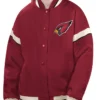Arizona Cardinals Women Red Varsity Jacket