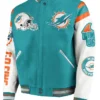 Arroyo Miami Dolphins NFL Green Varsity Jacket