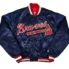 Atlanta Braves Navy Blue Vintage 90s Starter Satin Jacket