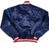 Atlanta Braves Navy Blue Vintage 90s Starter Satin Jacket Back