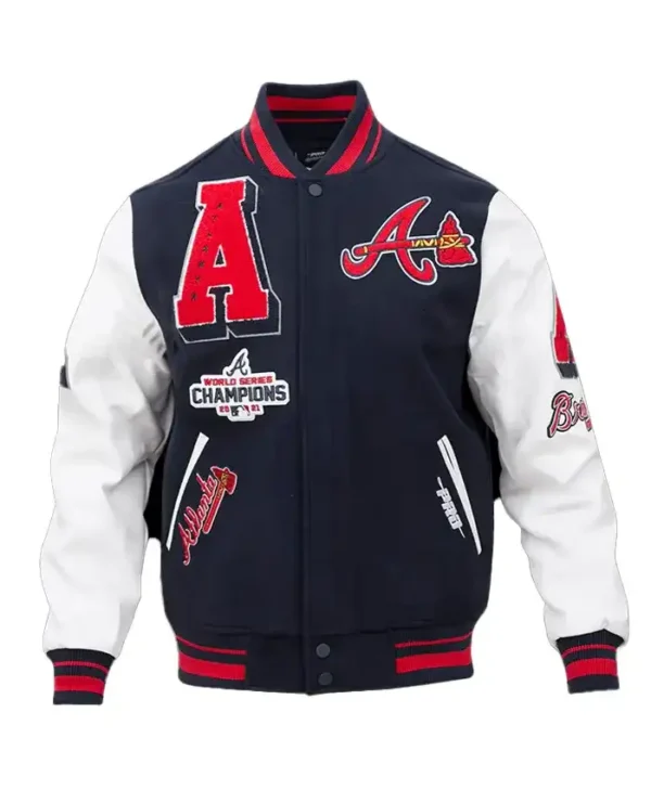 Atlanta Braves World Series Wool Varsity Jacket