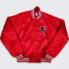 Atlanta Falcons Vintage 80s Chalk Line Satin Varsity Jacket
