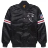 Atlanta Falcons Vintage 80s Satin Black Varsity Jacket