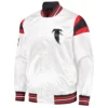 Atlanta Falcons Vintage White Satin Varsity Jacket