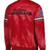 Az Cardinals Cardinal Starter The Pick and Roll Satin Jacket Back