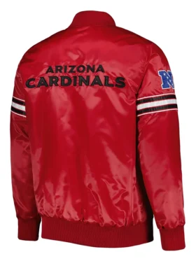 Az Cardinals Cardinal Starter The Pick and Roll Satin Jacket Back