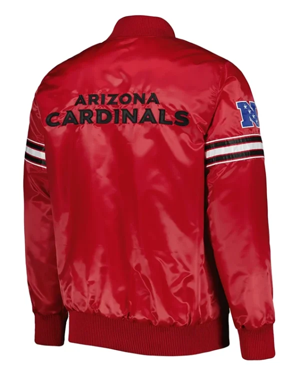 Az Cardinals Cardinal Starter The Pick and Roll Satin Jacket Back