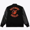 Baltimore Orioles 1966 Black Wool Varsity Jacket Back