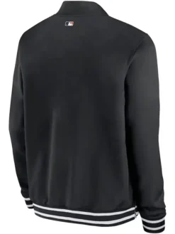 Baltimore Orioles Black Full Zip Bomber Jacket Back