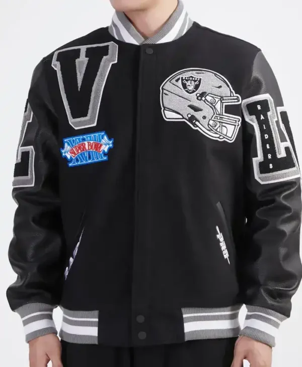 Baltimore Orioles Black Mashup Wool Varsity Jacket