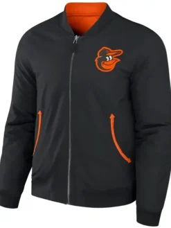Baltimore Orioles Darius Rucker Black and Orange Bomber Jacket