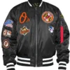 Baltimore Orioles Vintage Black Bomber Jacket