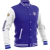 Baltimore Ravens Blue and White Wool Varsity Jacket