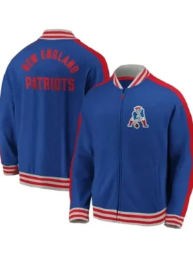 Beahan New England Patriots Blue Bomber Jacket